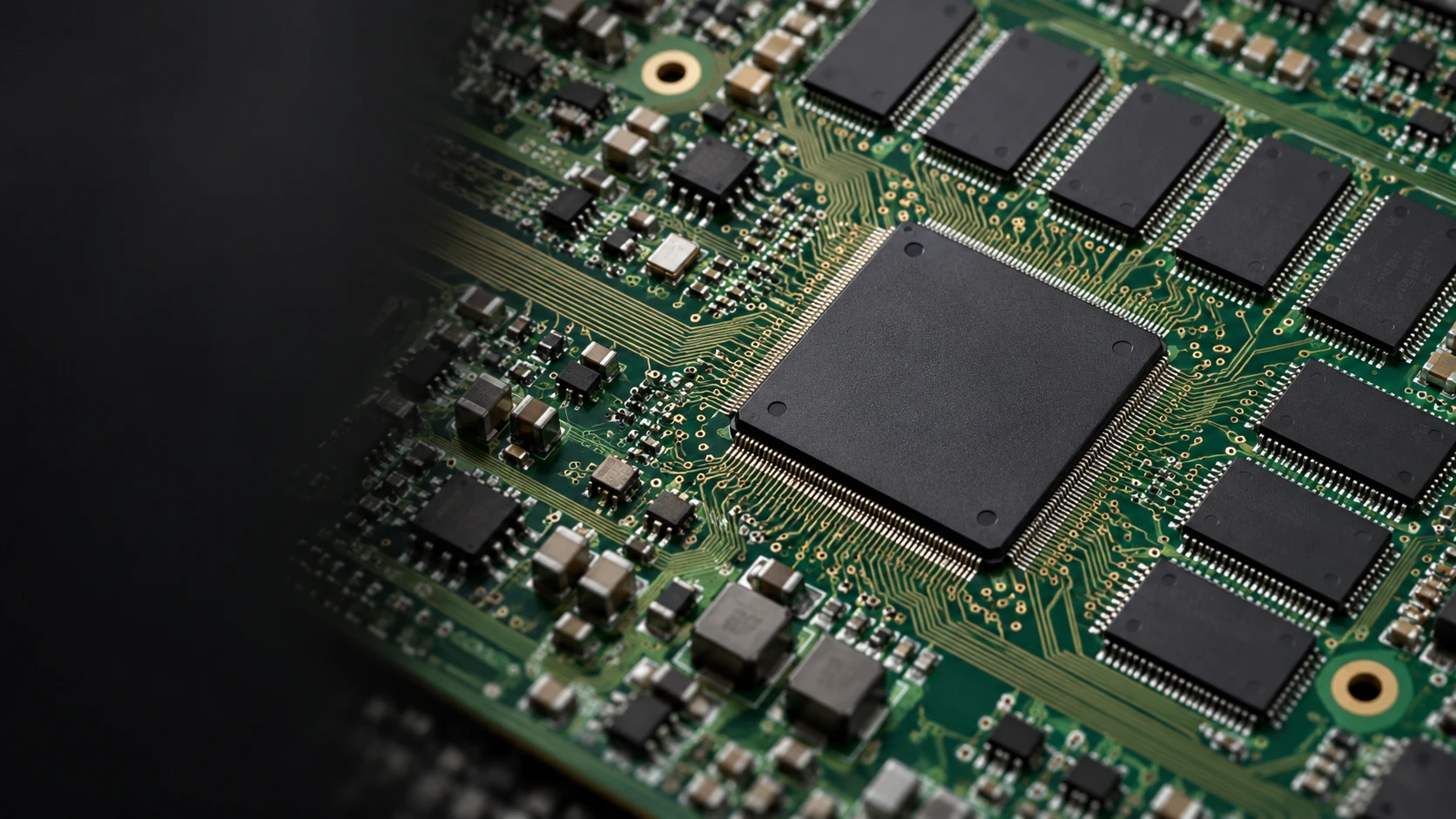 AI visualization of a high-density FPGA development board