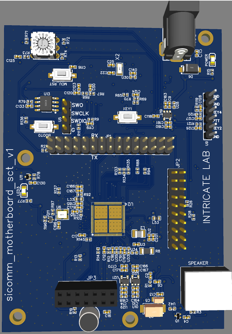 SICOMM RF PCB photograph